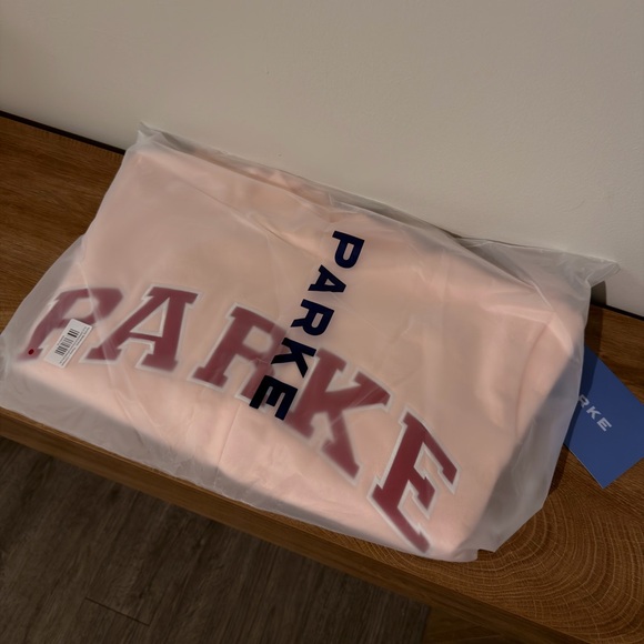 Parke Valentine's Mockneck pink sweatshirt Size L/XL - Picture 2 of 4